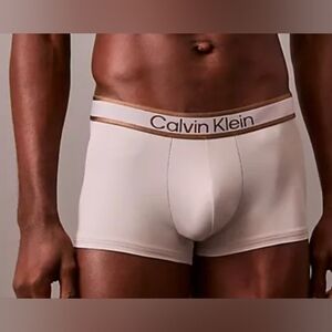Calvin Klein Men's Tonal Logo Low Rise Trunk Ash NWT